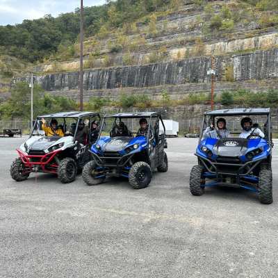a motorcycle parked on the side of a road